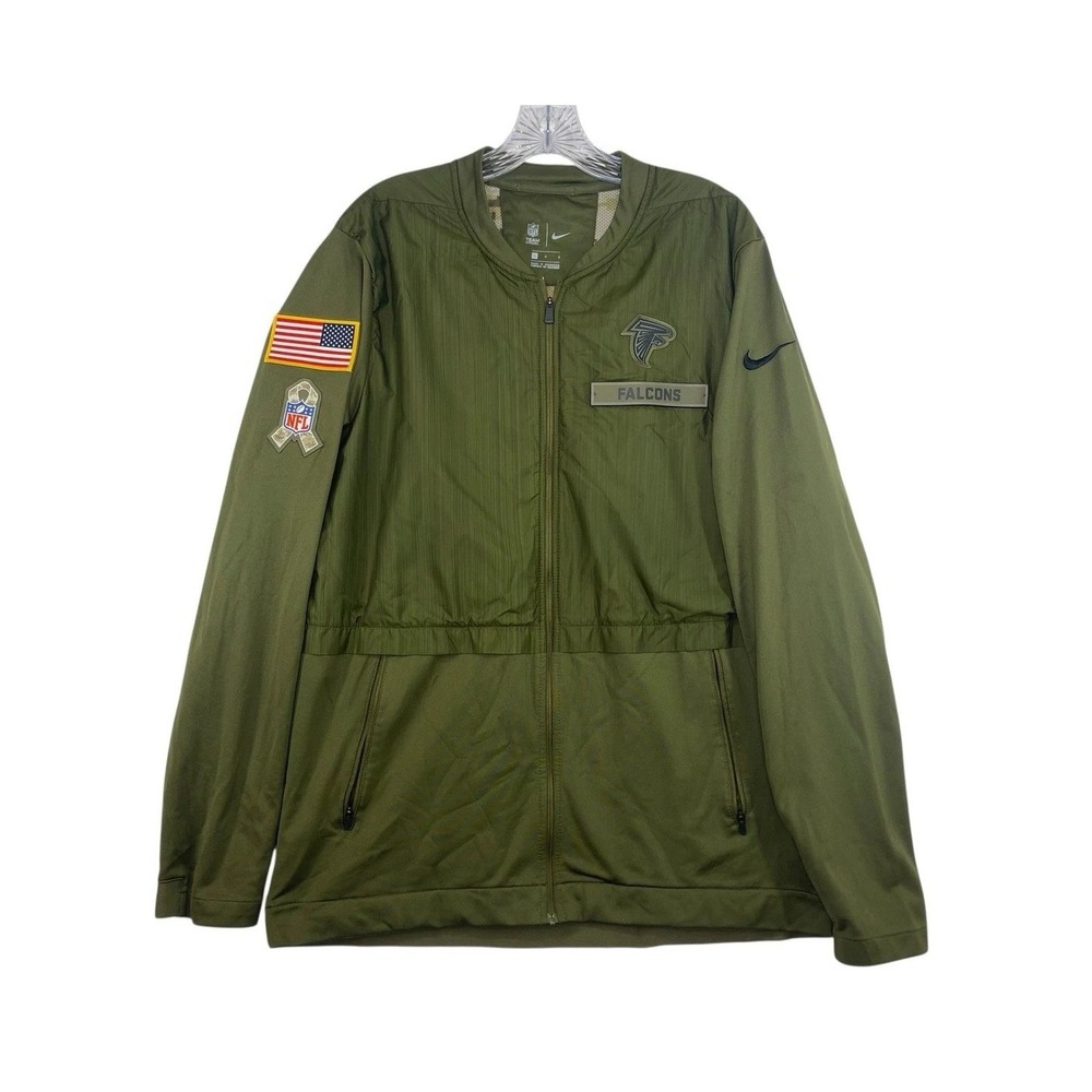 Nike Minnesota Vikings Salute to Service Olive Elite Hybrid Zip Jacket Size XL